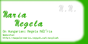 maria megela business card